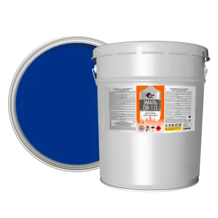 Эмаль Простокраска ПФ-115 полуматовая цвет синий 20 кг ошейники шлейки yami yami амуниция ошейник брайт шериф 2 слоя фигурный 25 31см синий 25 31 см