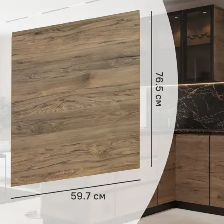 Фасад кухонного шкафа Токио 59.7x76.5 см KONSENSA ЛДСП цвет темное дерево металлическая статуэтка токио небо дерево sukashing