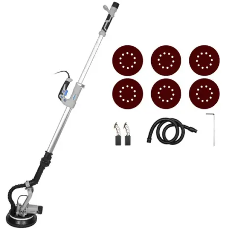 Машина шлифовальная для стен и потолков сетевая жираф Deko DKWS1100 084-1058, 1100 Вт, 225 мм beamnova электрическая шлифовальная машина 40 вт