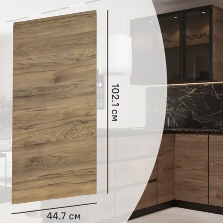 Фасад кухонного шкафа Токио 44.7x102.1 см KONSENSA ЛДСП цвет темное дерево металлическая статуэтка токио небо дерево sukashing