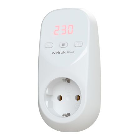 Реле напряжения и контроля фаз Welrok PR red 220 В 16 А тип AC розеточное цифровое samwha dsp drv 09 drv 09d цифровое реле мигалки