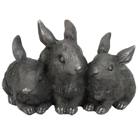 фигура садовая Зайчата трио L28см полистоун фигура садовая сурикаты трио 41см полистоун