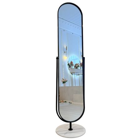 зеркало напольное в металлической раме Наполи 400х1700мм черный зеркало круглое в металлической раме round d 80см