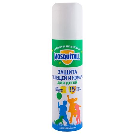аэрозоль MOSQUITALL Нежная защита для детей от клещей 150мл спрей специальная защита от клещей mosquitall москитол 100мл