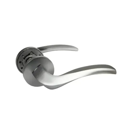 Дверная ручка на розетке KREAFORTA Ая без запирания цвет хром встраиваемая дверная ручка золотая цинковый сплав