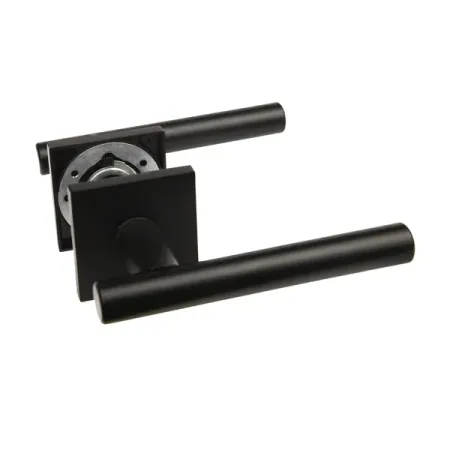 Дверная ручка на розетке KREAFORTA Усожа без запирания цвет черный встраиваемая дверная ручка золотая цинковый сплав