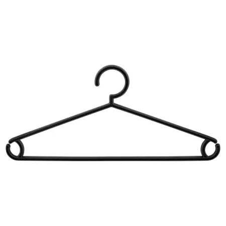 Плечики Plast Team Оеко 41.5 см полипропилен цвет черный