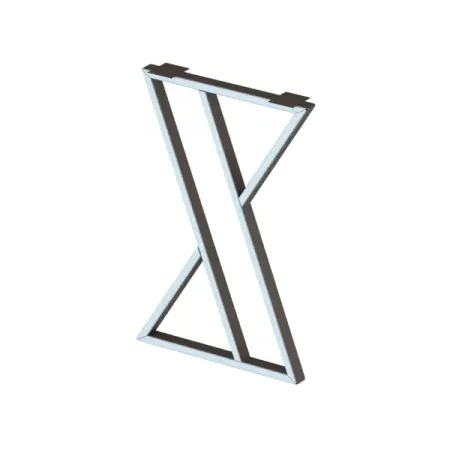 Подстолье для рабочей поверхности Лофт 85 см Z-образное металл цвет белый подстолье деревянное 520х520х800мм хв п сорт а