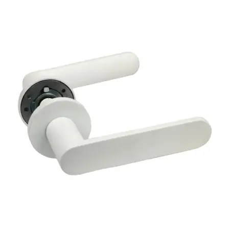 Дверная ручка на розетке KREAFORTA Шуя без запирания цвет белый ручка дверная на розетке зенит зщ2 07 белый