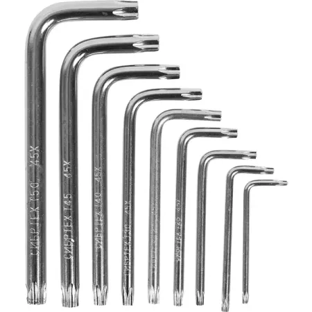 Набор ключей Torx Сибртех 12321 T10-T50 мм, 9 предметов xingxi титановые болты m5 m6x10 12 15 20 25 30 35 мм torx