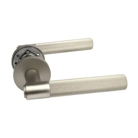 Дверная ручка на розетке KREAFORTA Норбо без запирания цвет никель льняная дверная занавеска в китайском стиле