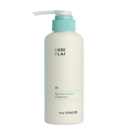 Пенка для умывания THE SAEM Пенка для чувствительной кожи DERMA PLAN Gel to корм для щенков pro plan для средних пород с чувствительной кожей лосось 3 кг