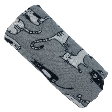 Плед 120х150 см Belezza Begemot флис серый рождественские ы moonbiffy красный флис