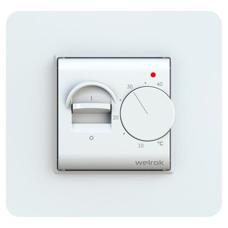 Терморегулятор механический для теплого пола Welrok MEX белый умный термостат для теплого пола bseed zigbee