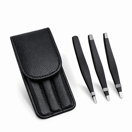 Пинцет CHELAY Пинцеты для бровей в чехле пинцеты saytl для пайки