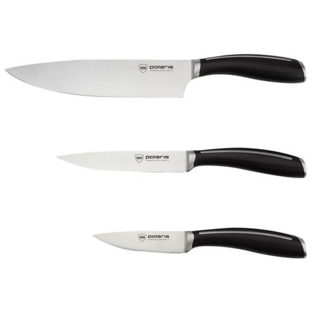 набор ножей POLARIS Stein-3SS  3 предмета  нерж.сталь, пластик фен polaris phd 3005ddi