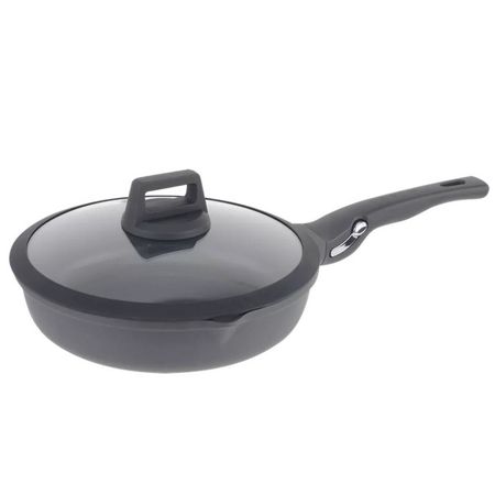 сковорода POLARIS Calido-24FP 24см антипр.покр. литой алюминий с крышкой съемная ручка индукция фен polaris phd 3005ddi