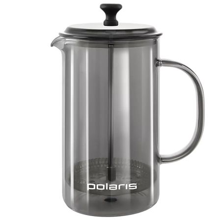 френч-пресс POLARIS Graphit-1000FP 1000мл боросиликатное стекло, пластик фен polaris phd 3005ddi