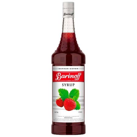 Сироп Barinoff клубника, в стеклянной бутылке 1 л синюха голубая dr vistong др вистонг сироп 150мл