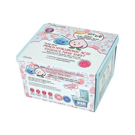 Маска для лица ESFOLIO Маска для лица с персиком и гиалуроновой кислотой пюре betters фруктовое с миндалём яблоком персиком и бананом 120 г