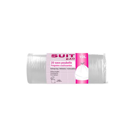 Пакет для мусора Suit bag bathroom 10л с завязкой 20шт чистотела трава фильтр пакет 1 5г 20шт